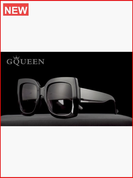 Oversized Square Frame Sunglasses Retro Vintage UV400 Protection
